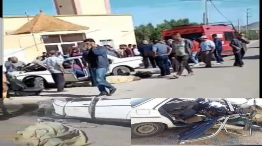 وفاة سائق طاكسي كبيرة وإصابة 3 أشخاص في حادثة سير خطير ضواحي بركان