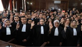 الفوج الأول للمحامين المتمرنين يؤدون اليمين القانوني