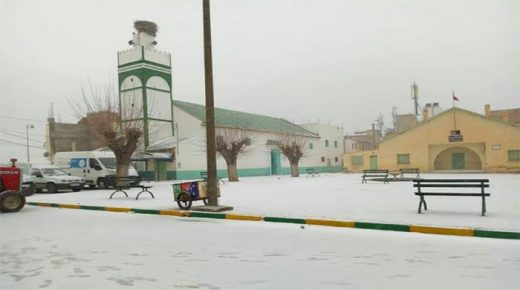 تساقطات ثلجية وطقس بارد بإقليم بولمان