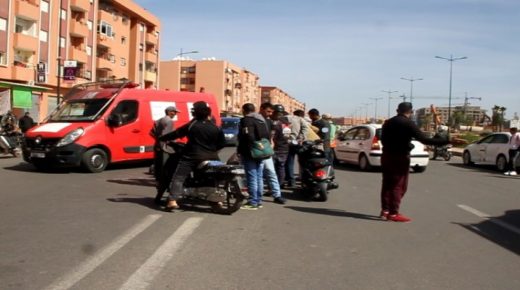 حادثة سير خطيرة بشارك كماسة بحي المحاميد مراكش