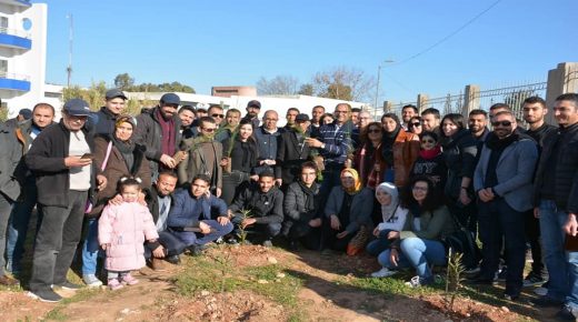 عملية تشجير بجامعة فاس