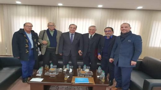 الحسن عبيابة يستقبل وفدا عن اللجنة التحضيرية للمؤتمر الاستثنائي لاتحاد كتاب المغرب