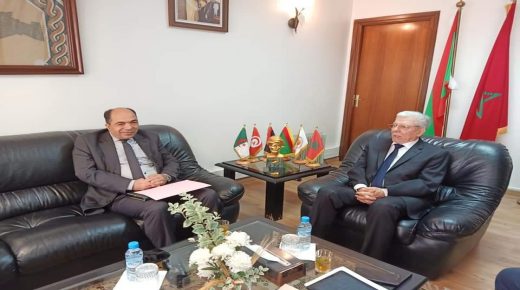 الأمين العام يستقبل رئيس منظمة العمل المغاربي الدكتور لكريني