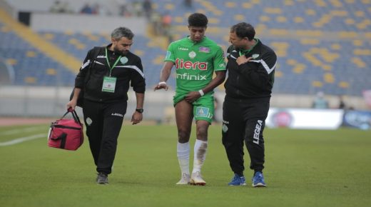 الإصابة تبعد اللاعب حميد أحداد لمدة ثلاثة أسابيع