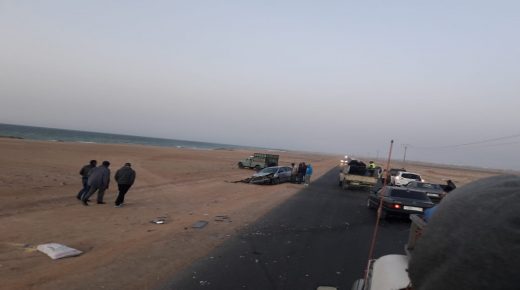 عاجل..حادثة سير خطيرة إثر اصطدام ثلاث سيارات بطريق لاساركا بالداخلة