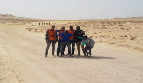حملة نظافة و تزيين تطوعية بشواطئ وادي الذهب