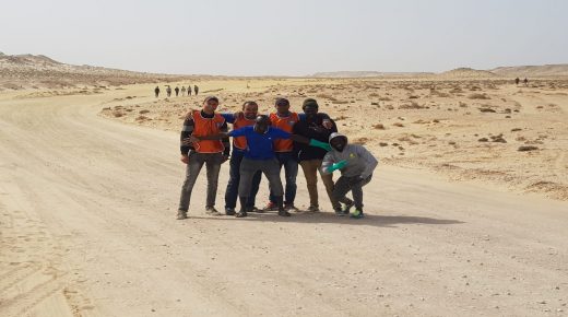 حملة نظافة و تزيين تطوعية بشواطئ وادي الذهب
