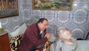 الوزير اعبايبة في زيارة للفنان محمد الخلفي