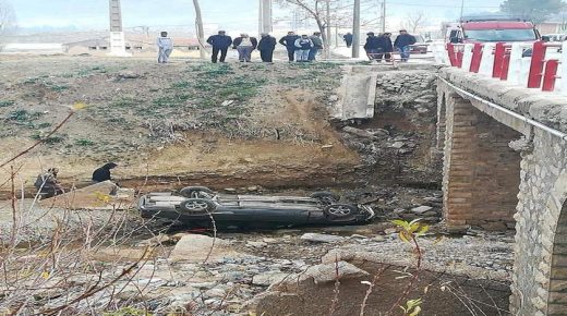 حادثة سير على مستوى قنطرة “تيغبولة” ببولمان