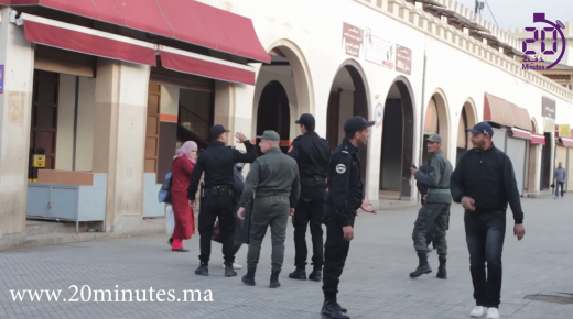 بعض من تدخلات رجال الامن و القوات المساعدة لفرض حالة الطوارئ