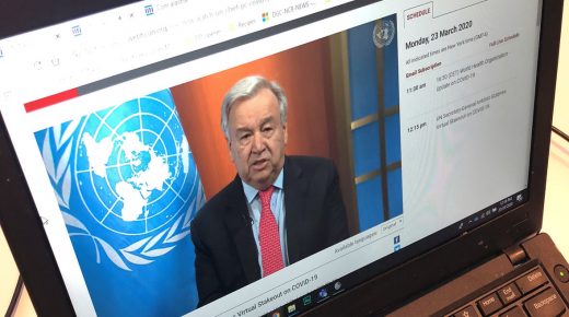الأمين العام للامم المتحدة : ضعوا حدا لمرض الحرب و حاربوا المرض الذي يعصف بعالمنا