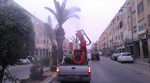 جماعة وجدة تشرع في عملية تطهير الساحات العمومية ووسائل النقل العمومي