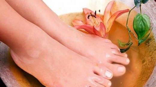علاج منعش للأقدام المتعبة