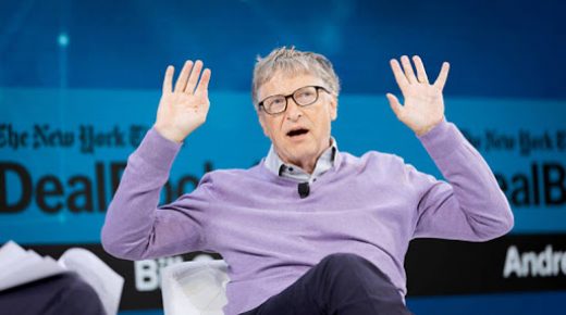 NEW YORK, NEW YORK - NOVEMBER 06: Bill Gates, Co-Chair, Bill & Melinda Gates Foundation speaks onstage at 2019 New York Times Dealbook on November 06, 2019 in New York City. (Photo by Mike Cohen/Getty Images for The New York Times)