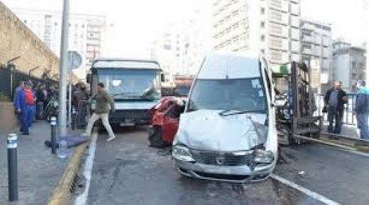 حصيلة حوادث السير بالمناطق الحضرية خلال الأسبوع الماضي