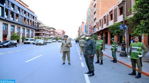 Covid-19 : Forte mobilisation des autorités locales pour veiller au respect strict de l'état d’urgence sanitaire. 22032020 – Marrakech
