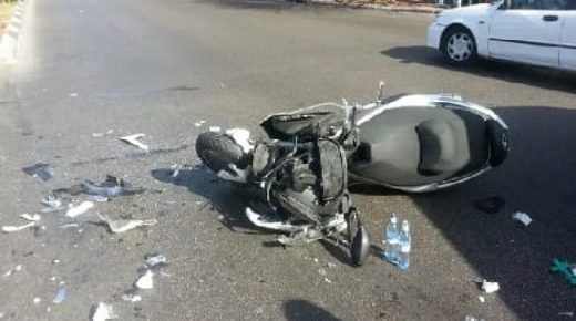 إصطدام قوي بين دراجة نارية بطريق وجدة ضواحي بركان يخلف ضحية