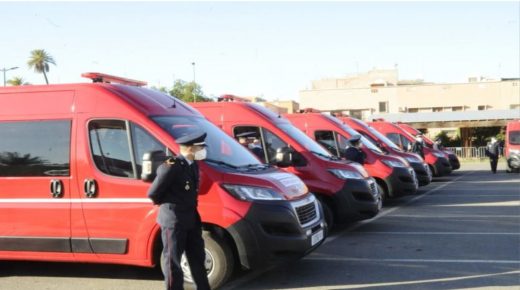 جلس جهة مراكش آسفي يمنح 20 سيارة إسعاف مجهزة للقيادة الجهوية للوقاية المدنية