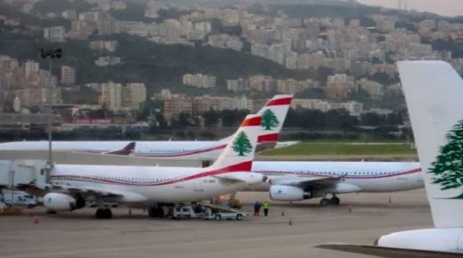 إصابة طائرة بالرصاص في مطار بيروت