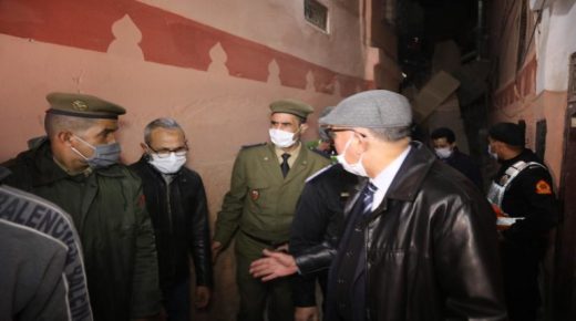 والي أمن مراكش يحل إلى مكان انهيار منزل بمراكش