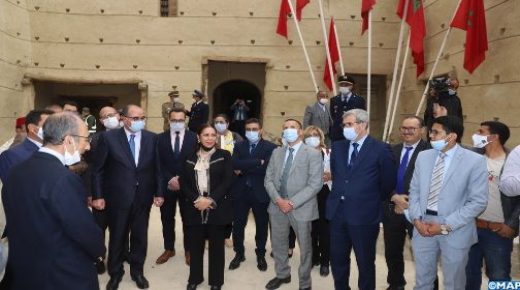 السيدة نزهة بوشارب تتفقد عددا من المشاريع في مجالات التعمير وتثمين القصور والقصبات بميدلت