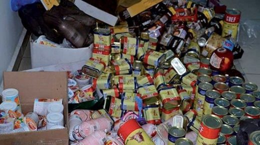 وجدة : حجز كميات مهمة من المواد الغذائية وحليب للأطفال منتهية الصلاحية بسوق الفلاح