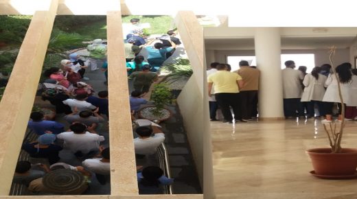 الأطباء المقيمون بمصلحة الإنعاش والتخدير بوجدة يحتجون بكلية الطب بعد إلغاء امتحان نجاحهم