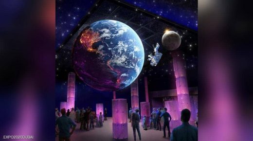 صاروخ “أميركي” وقطعة من القمر في إكسبو 2020 دبي
