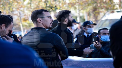 وقفة إحتجاجية للمعطلين بإمزورن_ الحسيمة