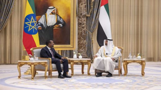 محمد بن زايد يستقبل رئيس وزراء إثيوبيا