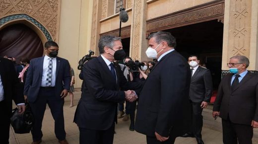 رئيس الحكومة يستقبل أنتوني بلينكن الذي يقوم بزيارة عمل إلى المغرب.