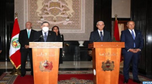رئيس مجلس النواب الطالبي العلمي يستقبل رئيس مجلس الأعيان بالمملكة الأردنية الهاشمية لتبادل الخبرات والتجارب البرلمانية