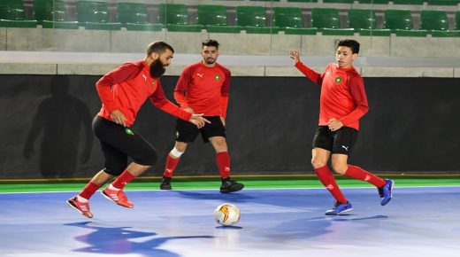 المنتخب الوطني المغربي لكرة القدم داخل القاعة يواجه نظيره الأرجنتيني