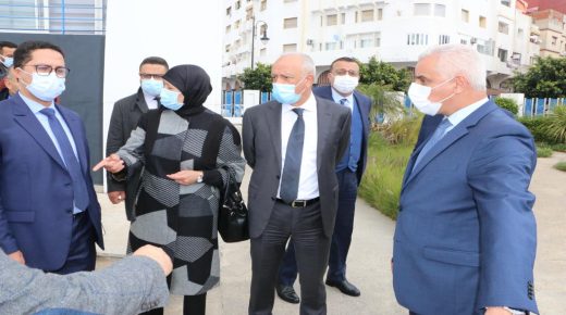 خالد آيت الطالب يقوم بزيارة تفقدية ثانية للمركز الطبي للقرب – مؤسسة محمد الخامس للتضامن – بني مكادة بطنجة.