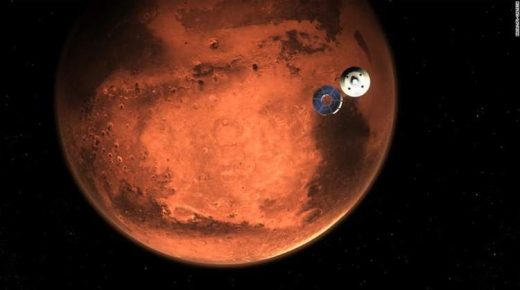 مركبة فضاء صينية تتحصل على بيانات مصورة تغطي كوكب المريخ بأكمله.