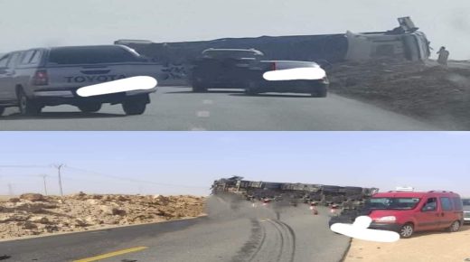 حادثة سير تؤدي بحياة مفتش للتعليم وأسرته بمديرية وأدي الذهب.