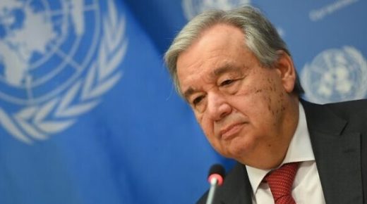 (FILES) In this file photo United Nations Secretary General Antonio Guterres speaks during a press briefing at United Nations Headquarters on February 4, 2020 in New York City. - UN Secretary General Antonio Guterres has urged governments to include the protection of women in their response to the deadly novel coronavirus pandemic. Reports of domestic violence have surged globally in the wake of massive lockdowns imposed to contain the spread of the disease."Violence is not confined to the battlefield," said Guterres in a statement and video released in multiple languages, days after his call for a worldwide ceasefire in the wake of the outbreak."Violence is not confined to the battlefield," said Guterres in a statement and video released in multiple languages, days after his call for a worldwide ceasefire in the wake of the outbreak. (Photo by Angela Weiss / AFP)