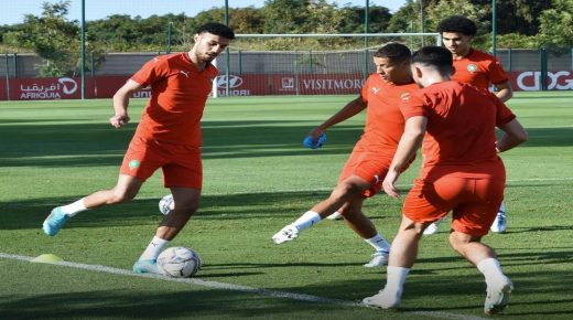 المنتخب المغربي يكتفي بحصة تدريبية واحدة بمدينة برشلونة