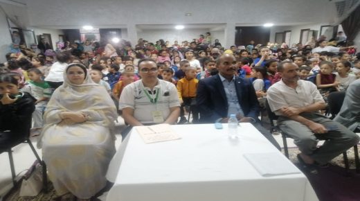 أطفال العيون يشاركون بكثافة في مهرجان مبادرة صوت الطفولة الاول.