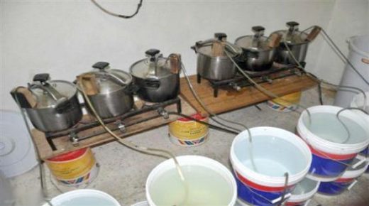 حجز حوالي 7 أطنان من (الماحيا) بدوار عكربان.