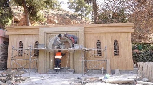 أشغال تهيئة موقع أروكو السياحي في جماعة أكلمام أزكزا الجبلية تتقدم بنسبة 80%