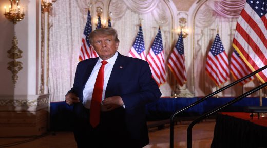 (FILES) In this file photo taken on November 15, 2022, former US President Donald Trump leaves the stage after speaking during an event at his Mar-a-Lago home in Palm Beach, Florida. - The US Supreme Court cleared the way on November 22, 2022, for former President Donald Trump's tax returns to be handed over to a committee of the Democratic-majority House of Representatives. (Photo by JOE RAEDLE / GETTY IMAGES NORTH AMERICA / AFP)