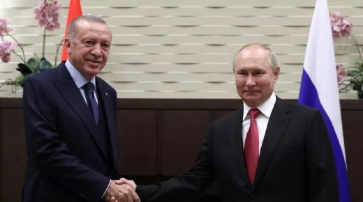 أردوغان يتباحث مع بوتين الوضع في أوكرانيا والعلاقات الثنائية