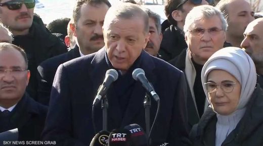 أردوغان: الزلزال الذي ضرب البلاد “كارثة كبيرة للغاية”