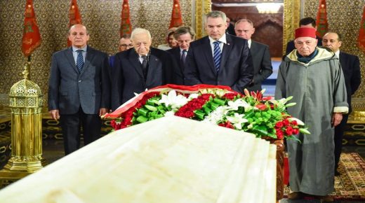 المستشار الفيدرالي النمساوي في زيارة لضريح محمد الخامس