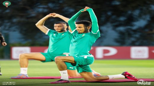 المنتخب المغربي يجري أول حصة تدريبية