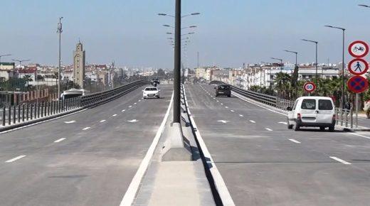افتتاح جسر محمد السادس أمام حركة المرور بالدار البيضاء