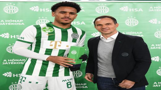 ريان يتلقى جائزة أفضل لاعب لشهر فبراير