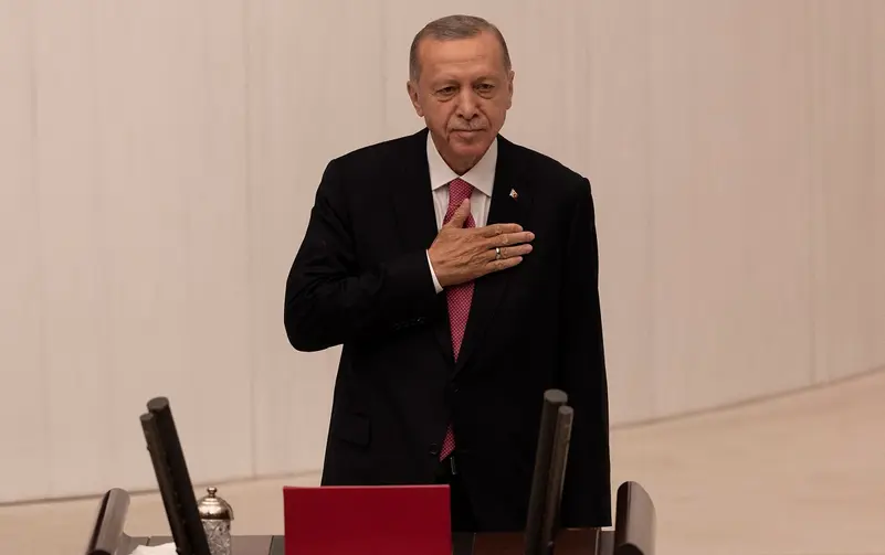 أردوغان يؤدي اليمين الدستورية رئيساً لتركيا