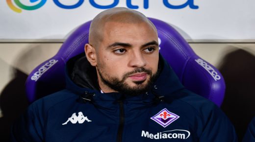 Sofyan Amrabat (ACF Fiorentina) during the italian soccer Serie A match ACF Fiorentina vs AC Monza on January 04, 2023 at the Artemio Franchi stadium in Florence, Italy (Photo by Lisa Guglielmi/LiveMedia/NurPhoto via Getty Images)